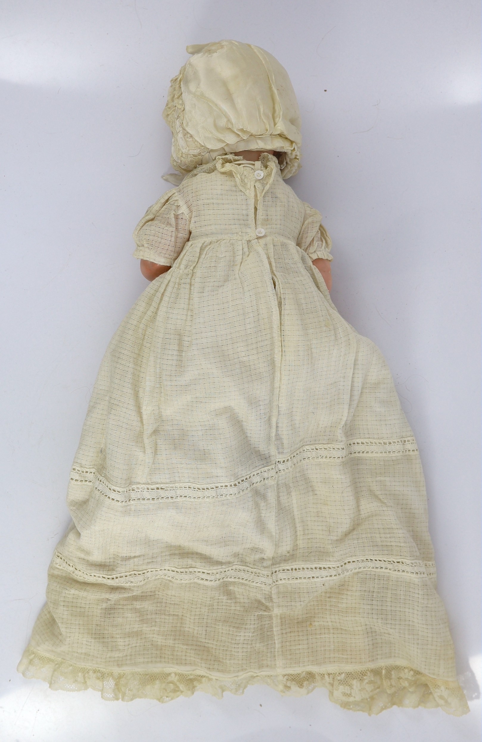 A J.D. Kestner bisque character doll, German, circa 1912, 16in.